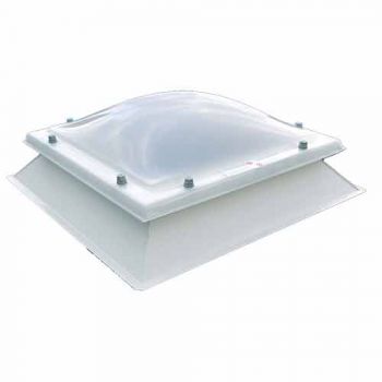 Lichtkoepel Acrylaat/PMMA koepel 3-wandig bolvormig incl PVC opstand BF16EP 80x130